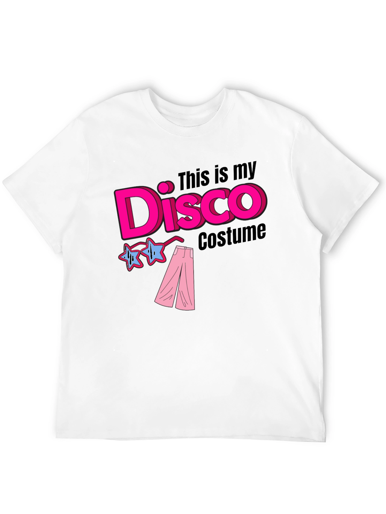 Disco Costume Black T-Shirt