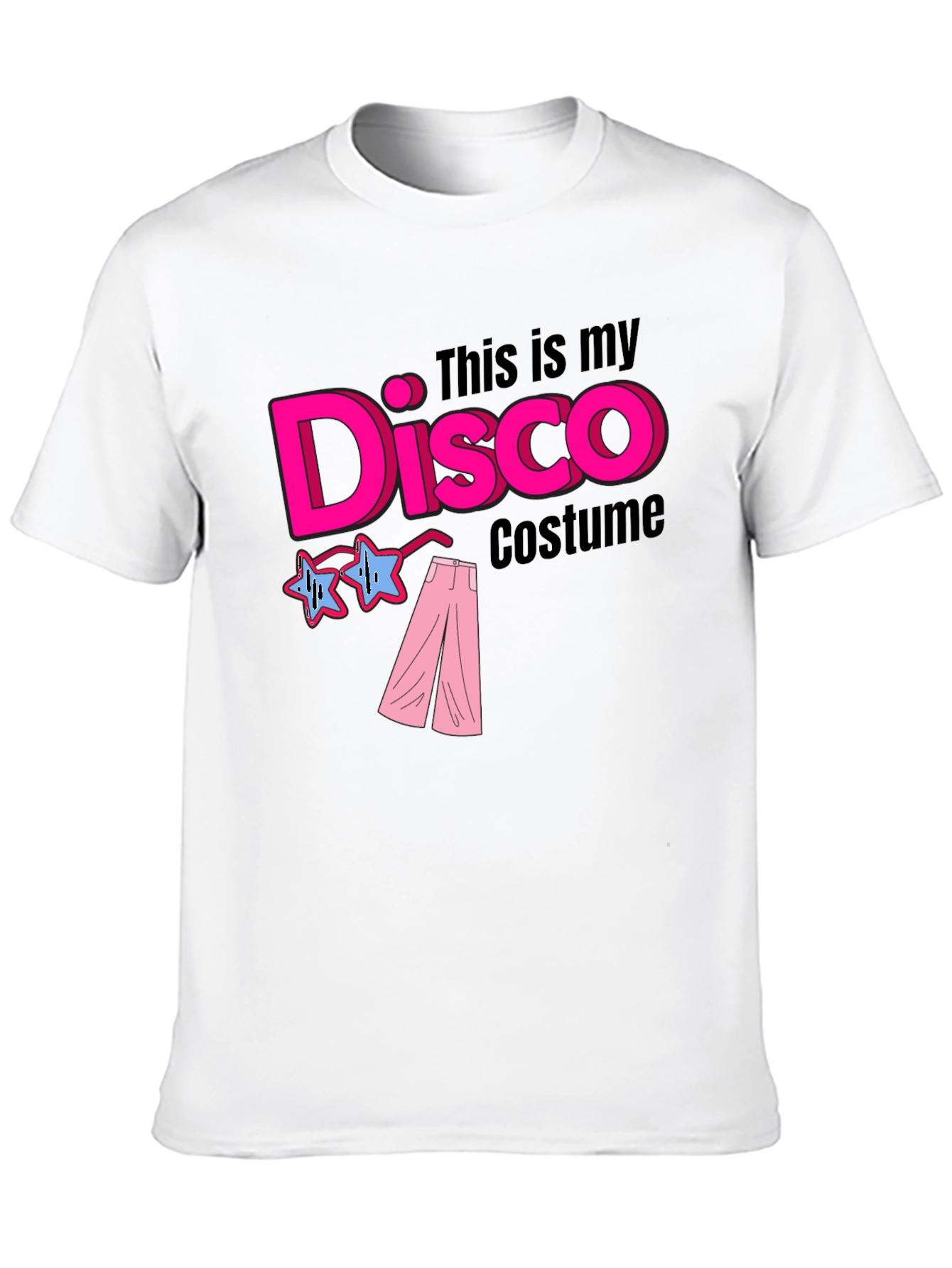 Disco Costume Black T-Shirt