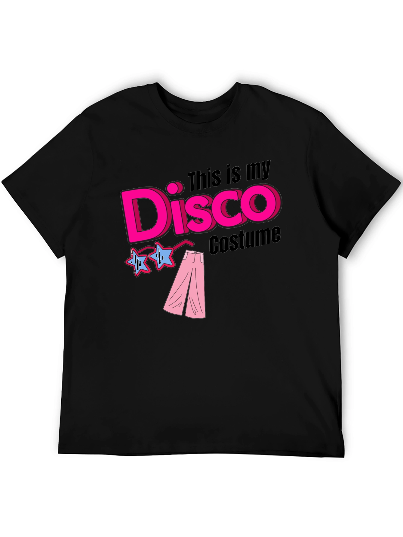 Disco Costume Black T-Shirt