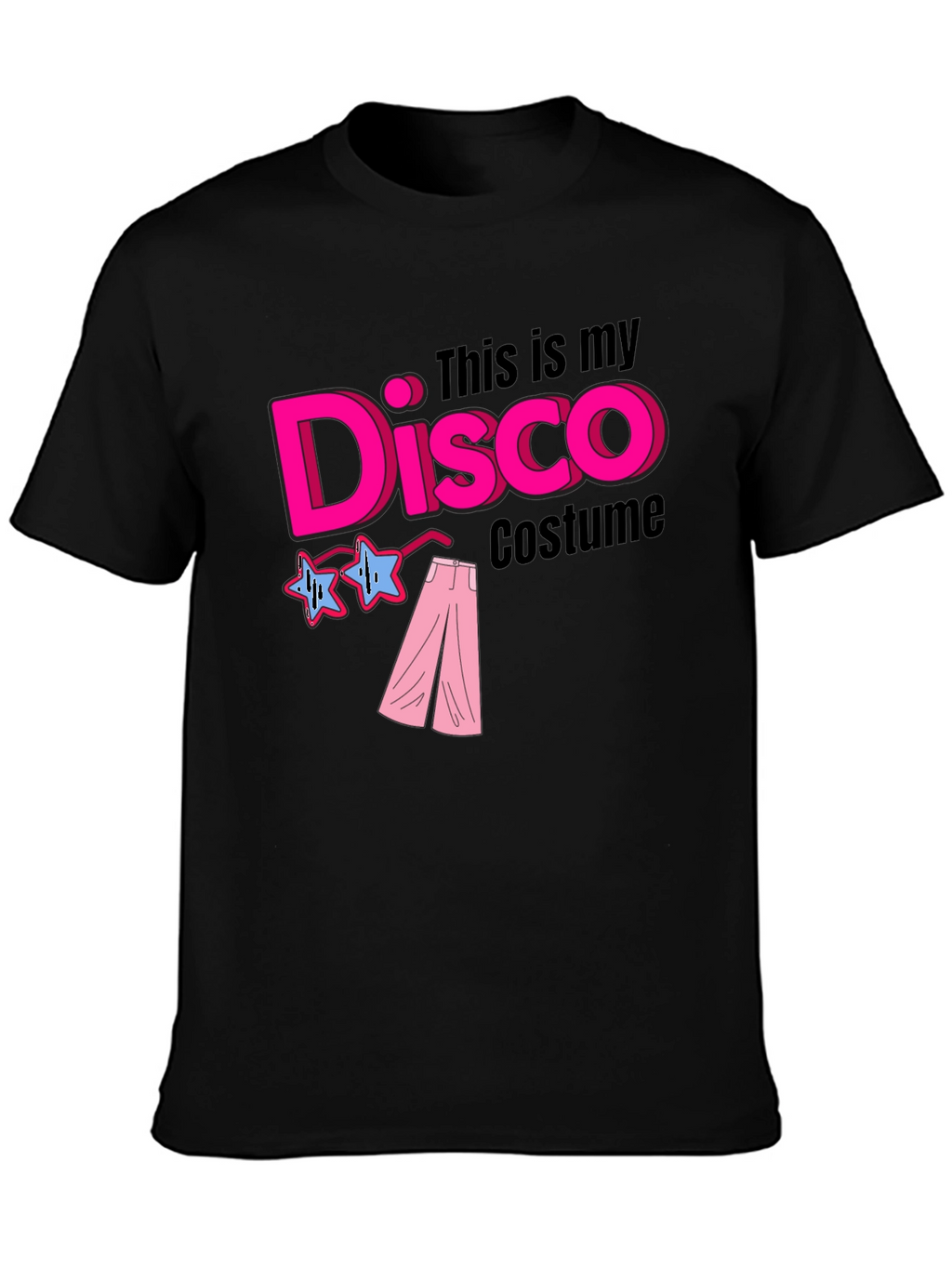 Disco Costume Black T-Shirt