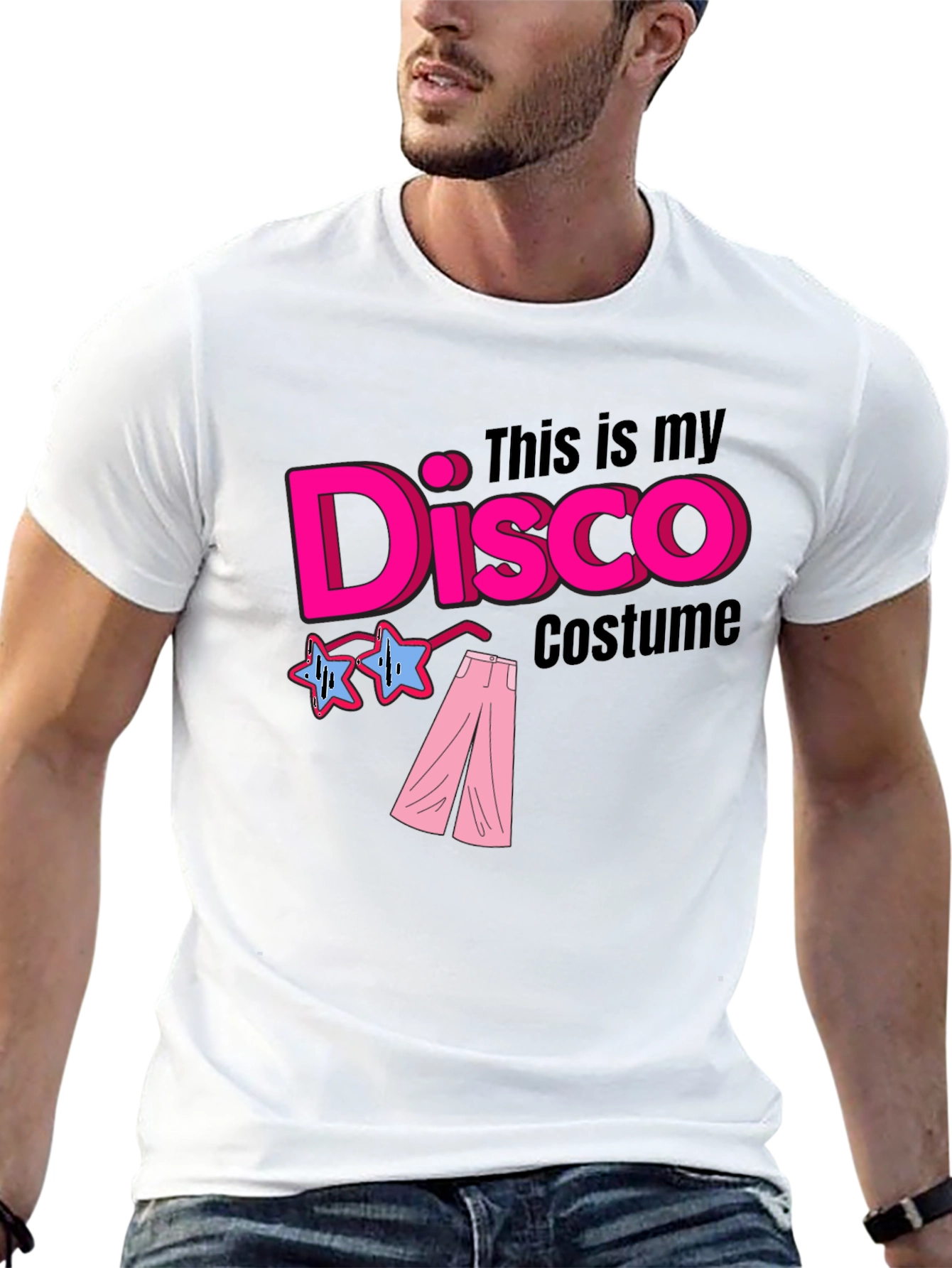 Disco Costume Black T-Shirt