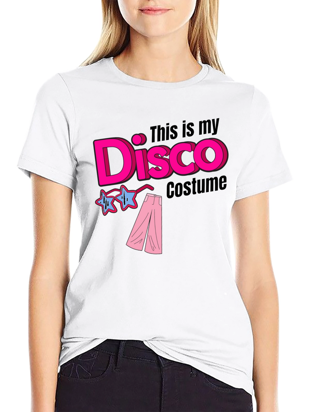Disco Costume Black T-Shirt