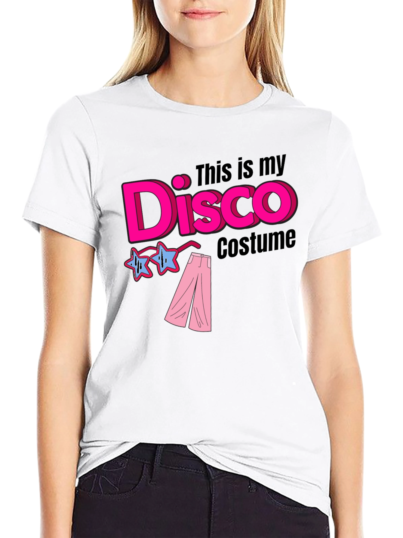 Disco Costume Black T-Shirt
