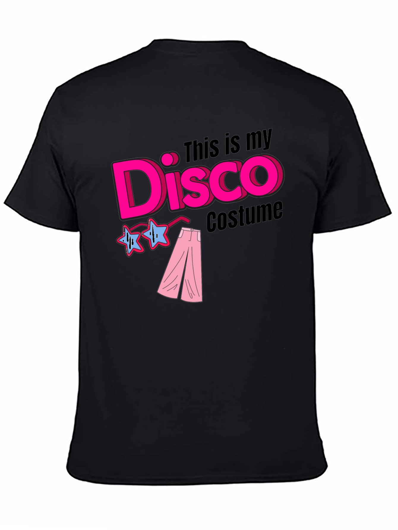 Disco Costume Black T-Shirt