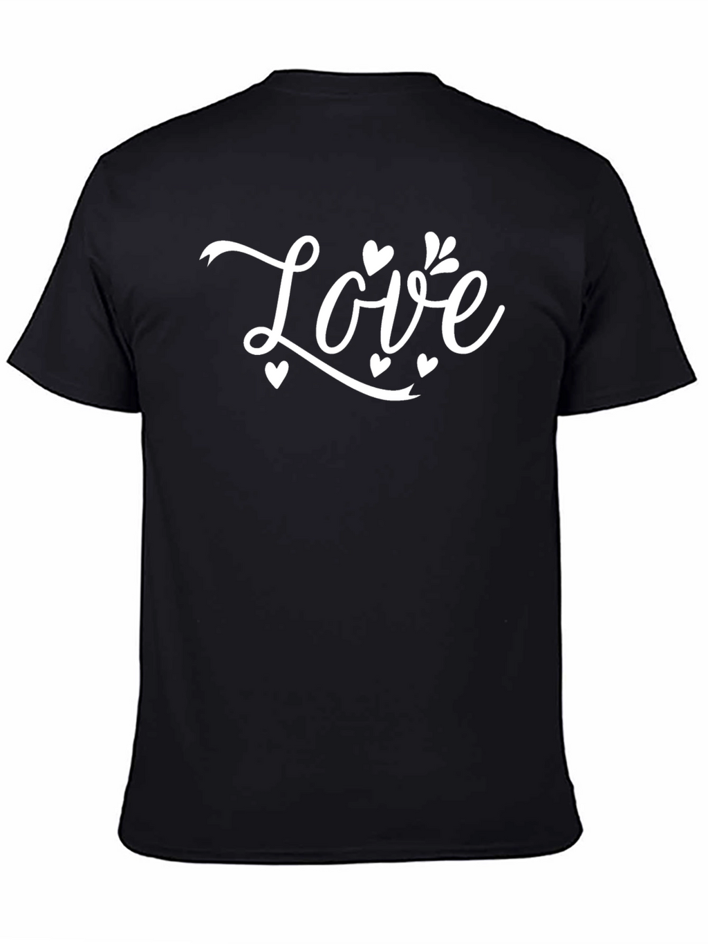 Love T-Shirt - Black Casual Tee