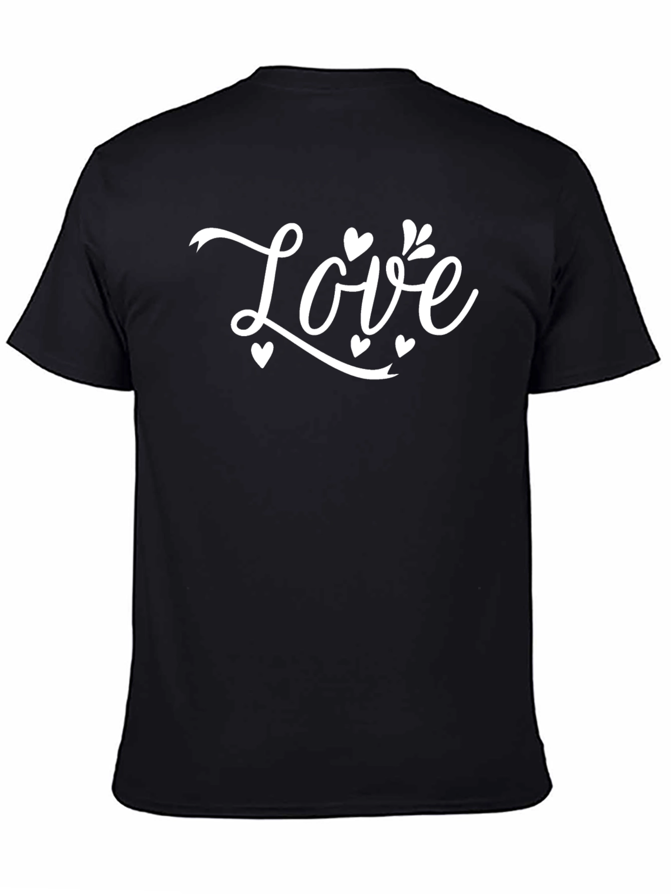 Love T-Shirt - Black Casual Tee