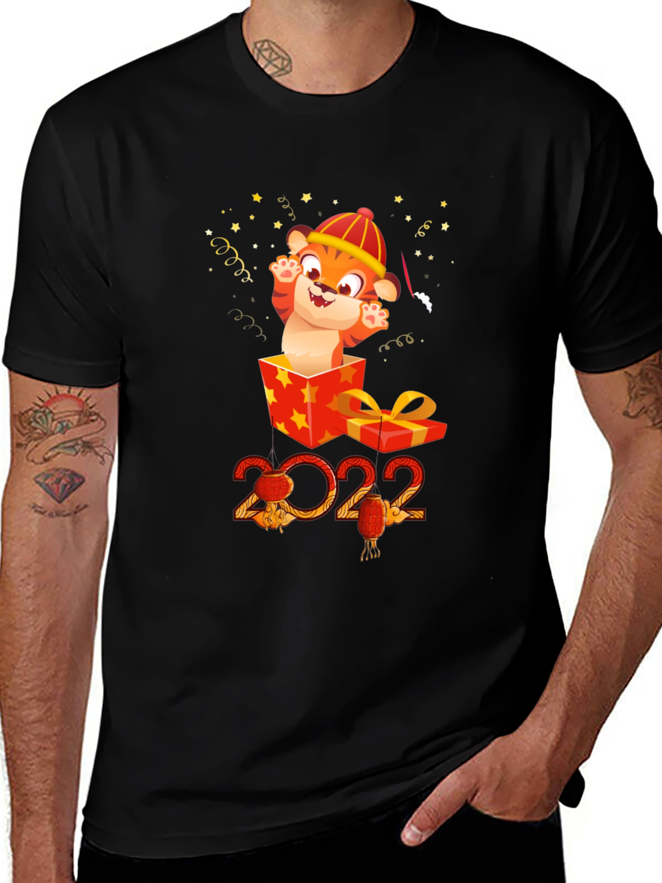Festive Chinese New Year Tiger T-Shirt - Year of the Tiger