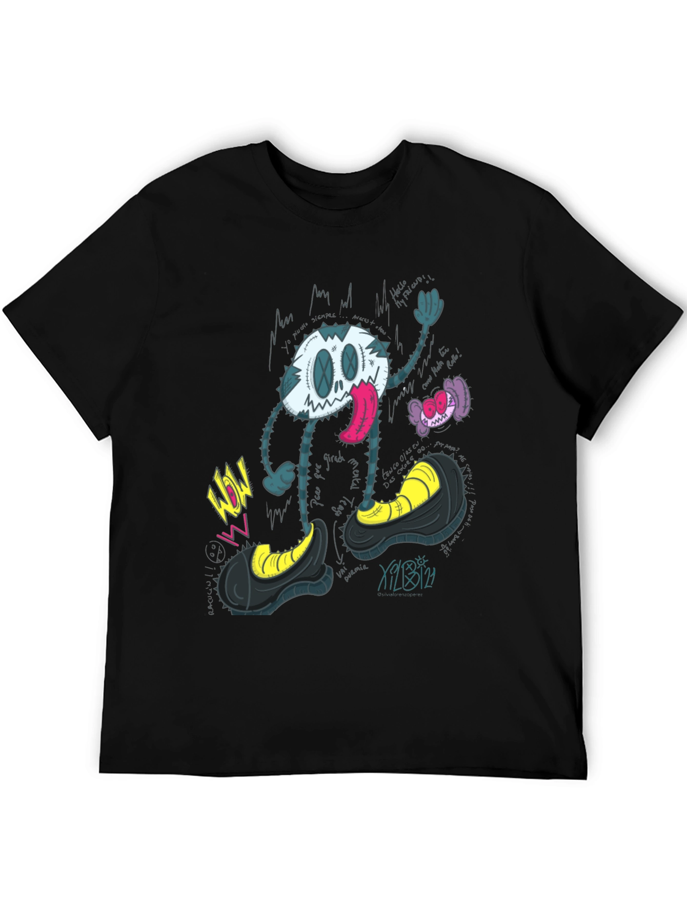 Cartoon Character Graphic Print T-Shirt