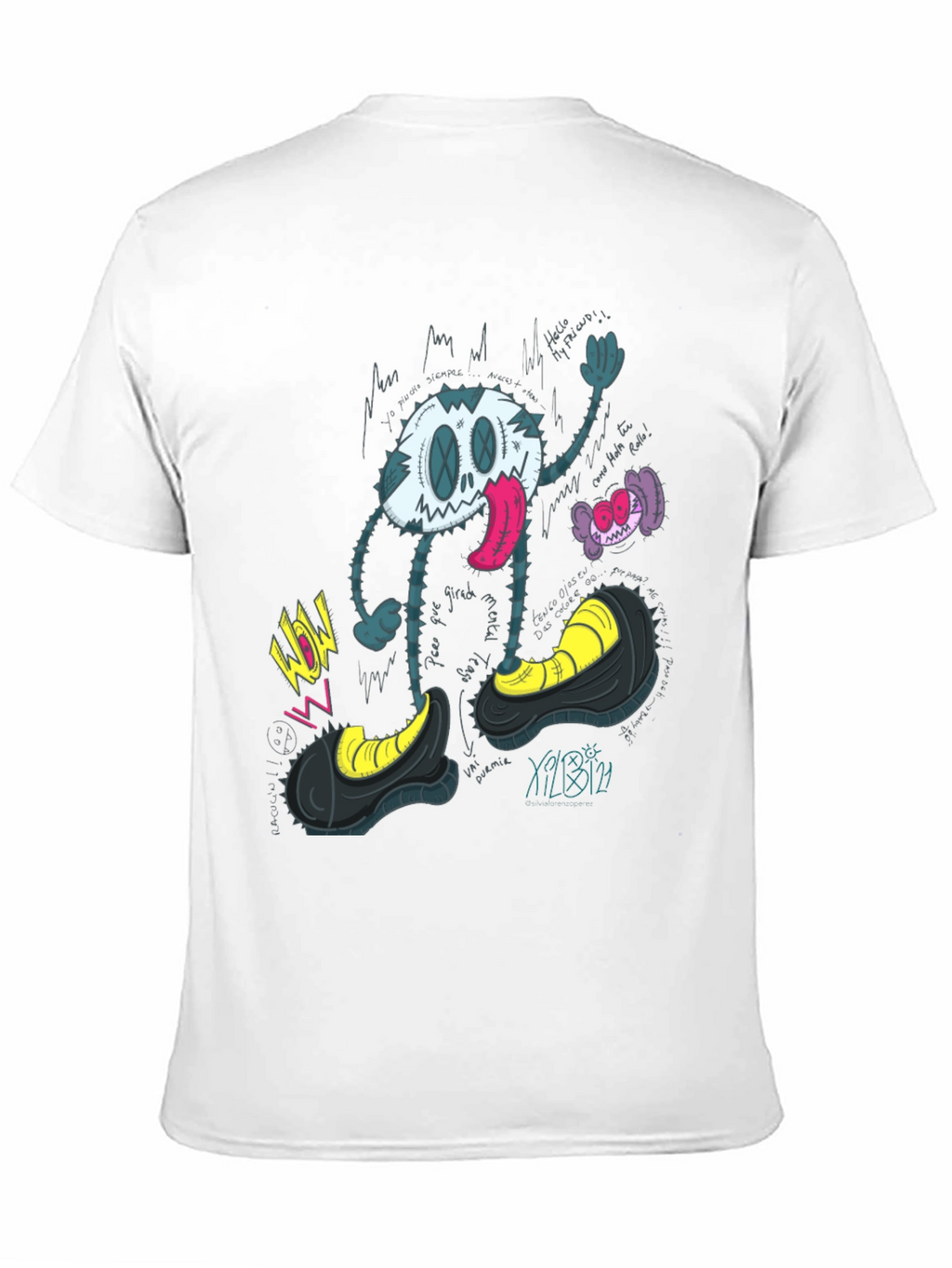 Cartoon Character Graphic Print T-Shirt