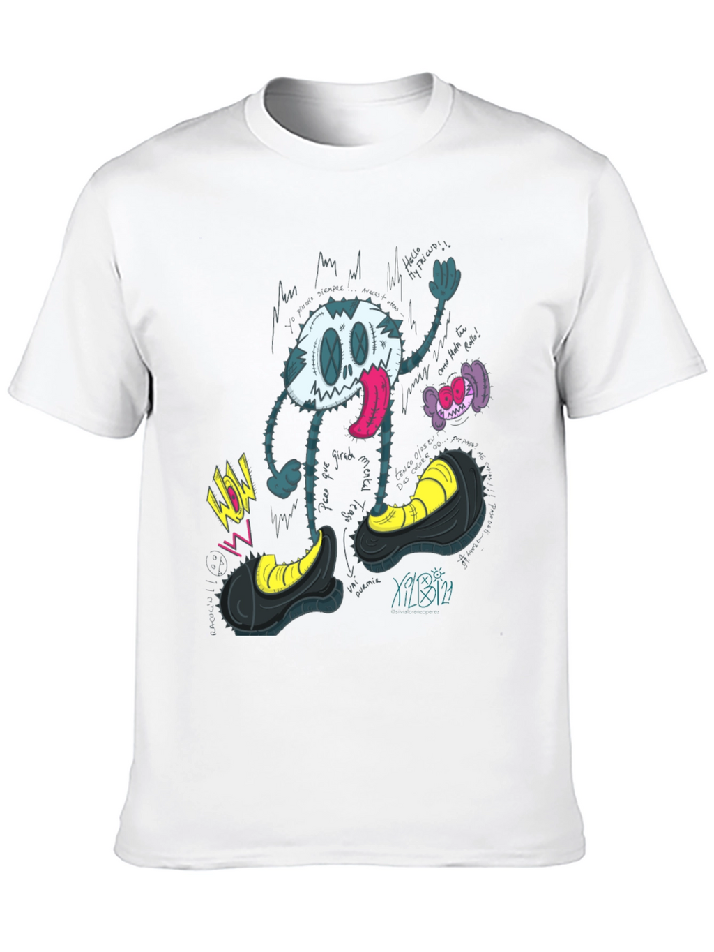 Cartoon Character Graphic Print T-Shirt