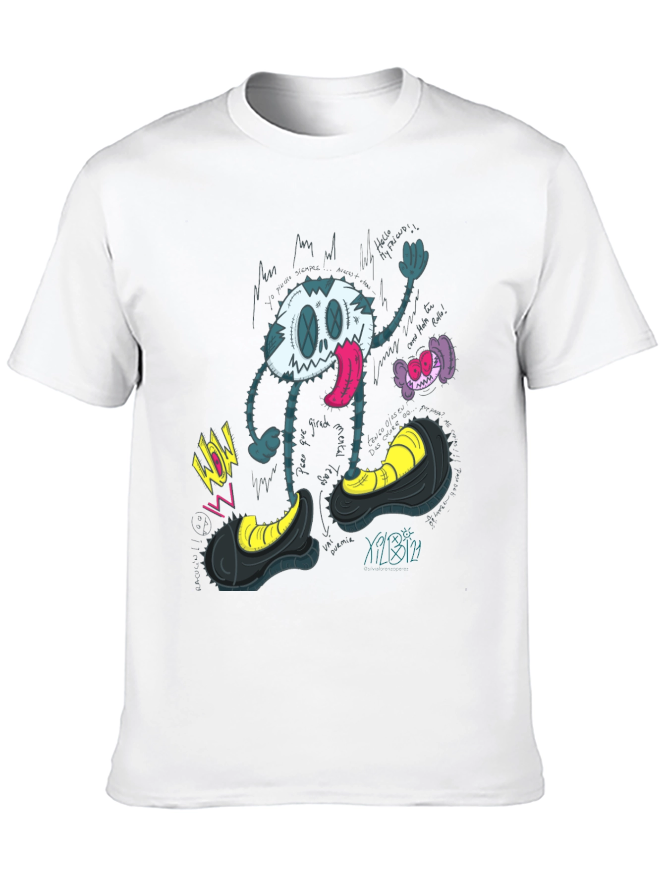Cartoon Character Graphic Print T-Shirt
