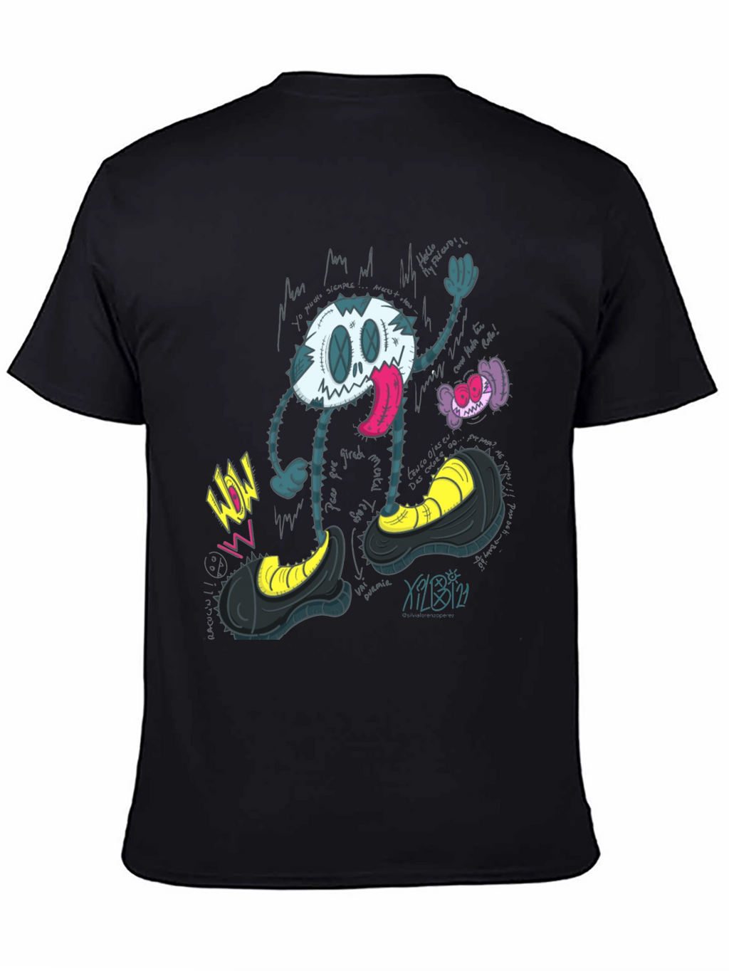 Cartoon Character Graphic Print T-Shirt