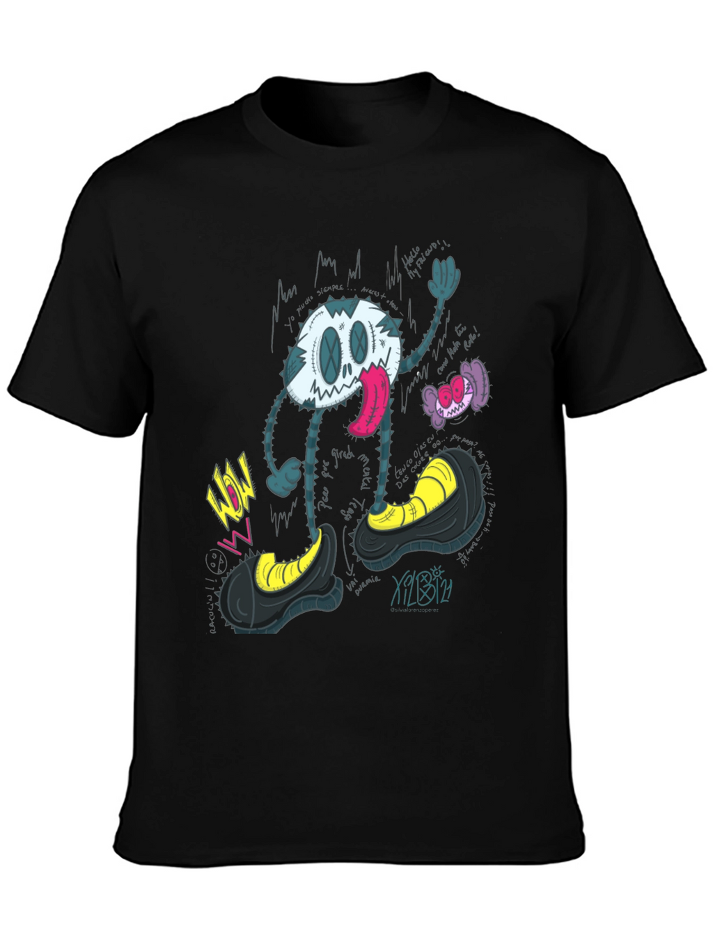 Cartoon Character Graphic Print T-Shirt