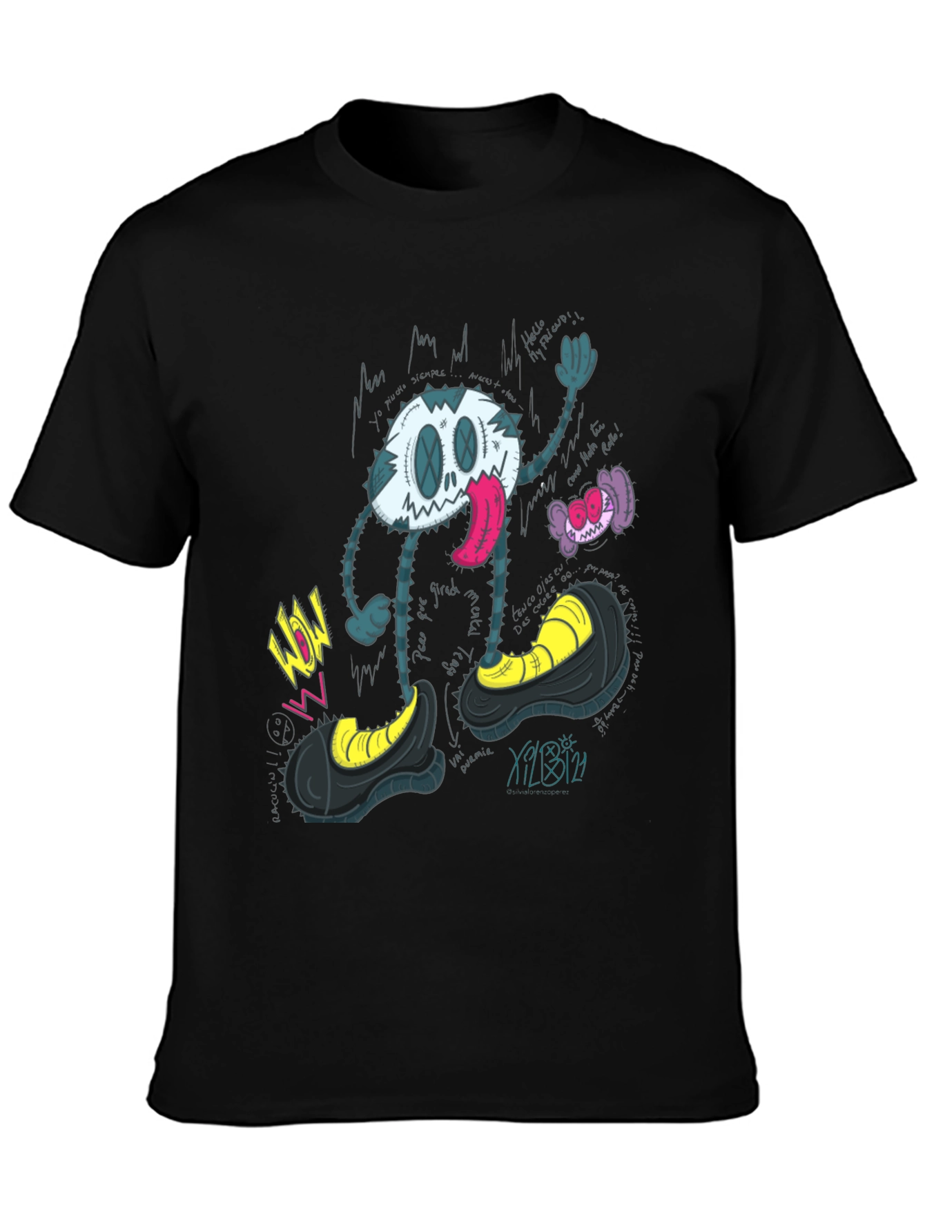 Cartoon Character Graphic Print T-Shirt