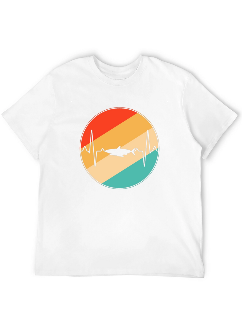 Shark Heartbeat Retro T-Shirt
