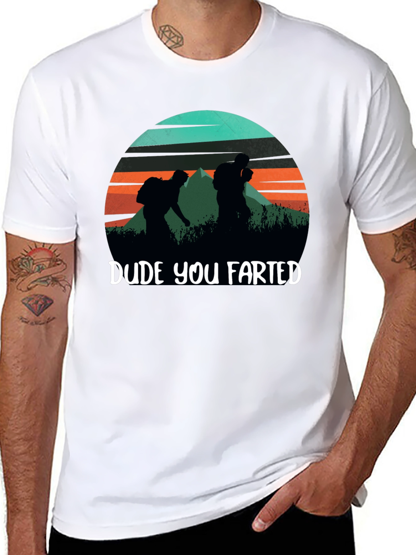 Dude You Farted Hiking Tee - Funny Outdoor Adventure Shirt