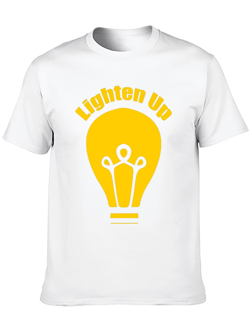Lighten Up Black Graphic Tee Shirt