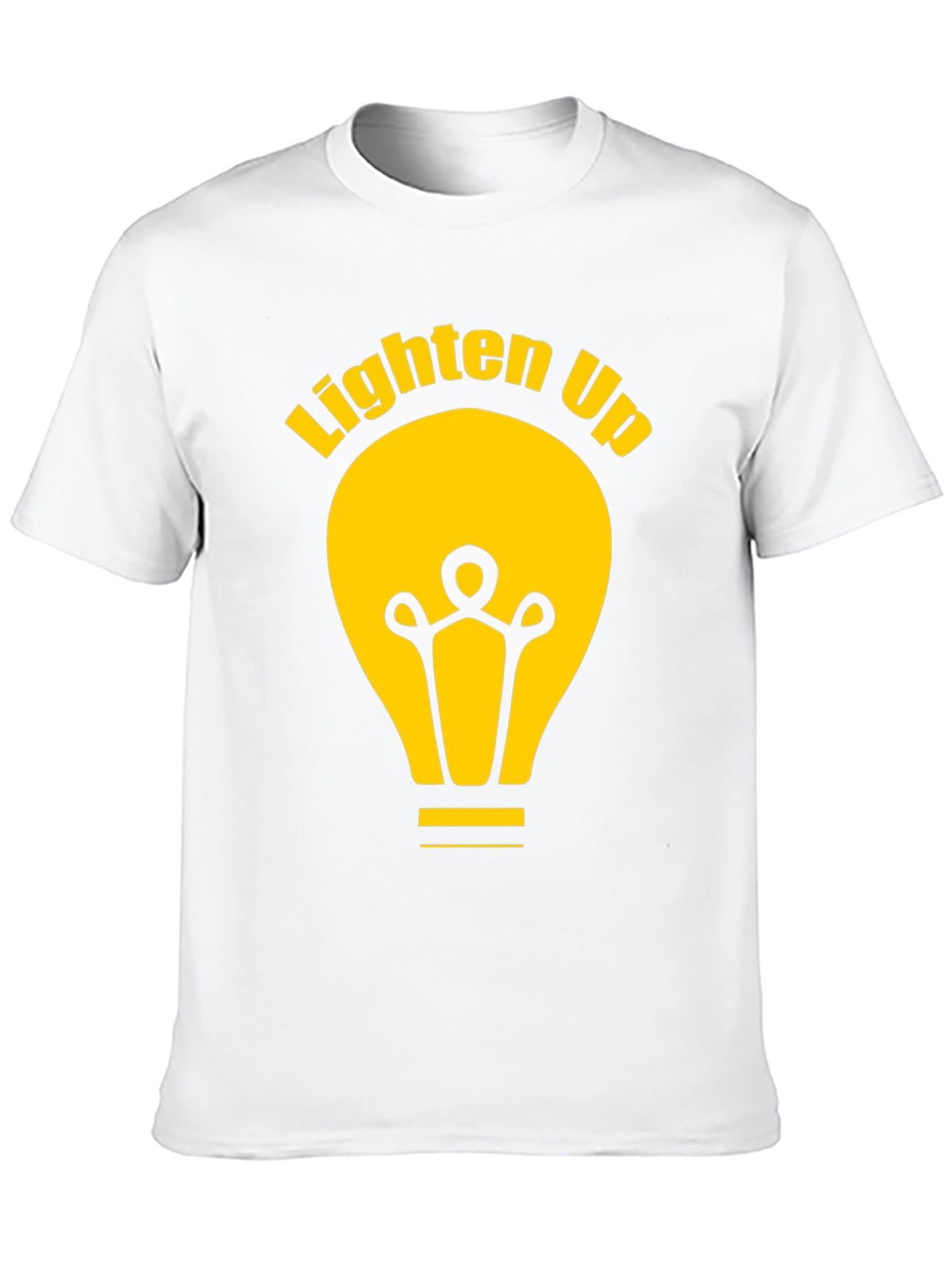 Lighten Up Black Graphic Tee Shirt