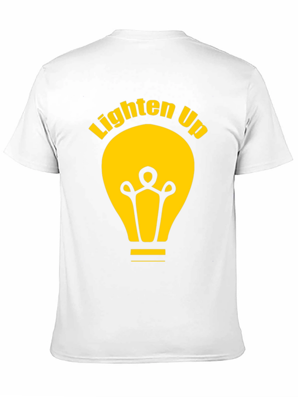 Lighten Up Black Graphic Tee Shirt