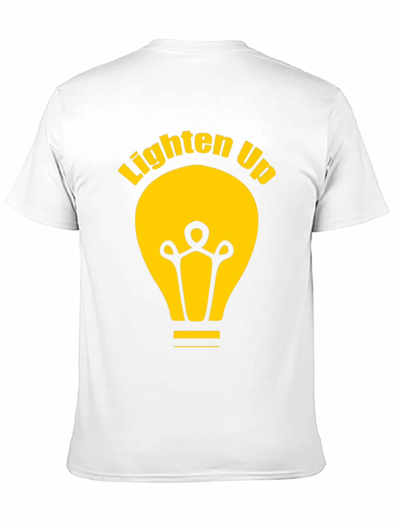 Lighten Up Black Graphic Tee Shirt