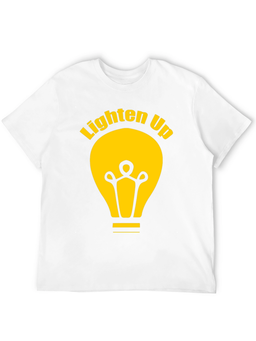 Lighten Up Black Graphic Tee Shirt