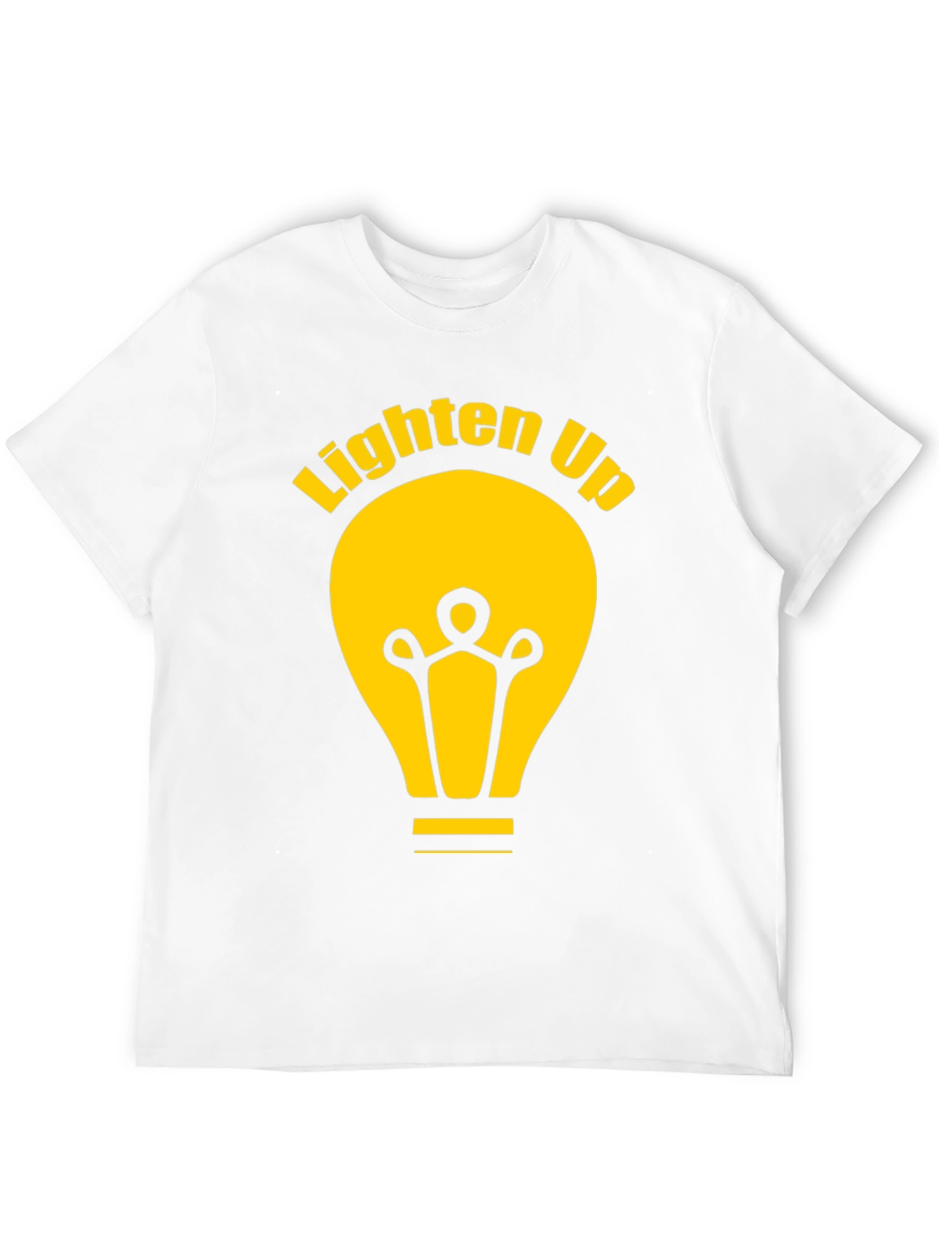 Lighten Up Black Graphic Tee Shirt