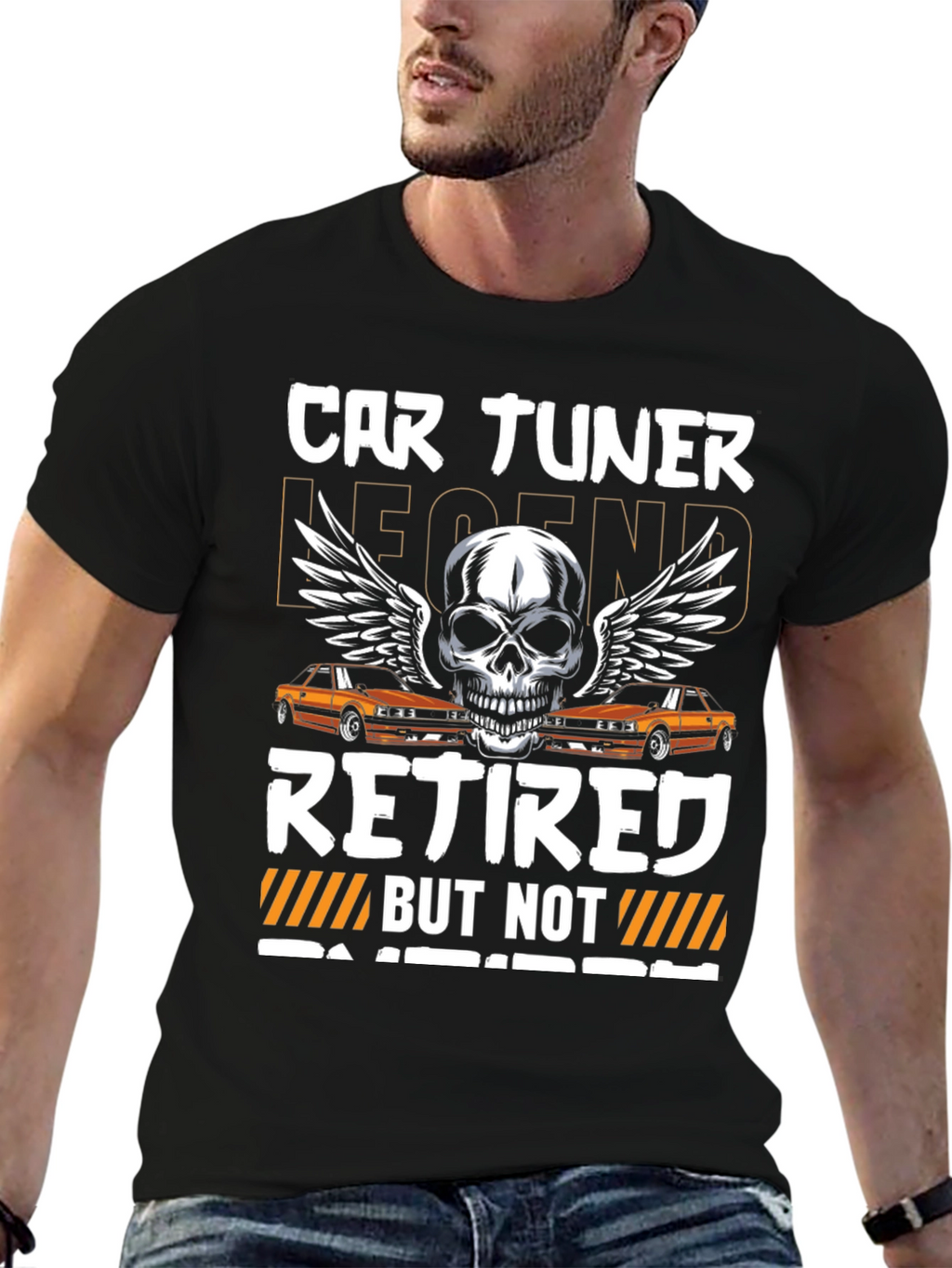 Car Tuner Legend Retired Graphic T-Shirt