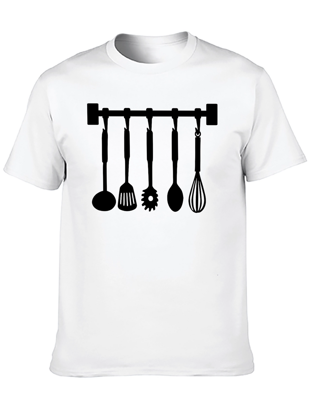 Chefs Kitchen Utensil Rack Graphic T-Shirt