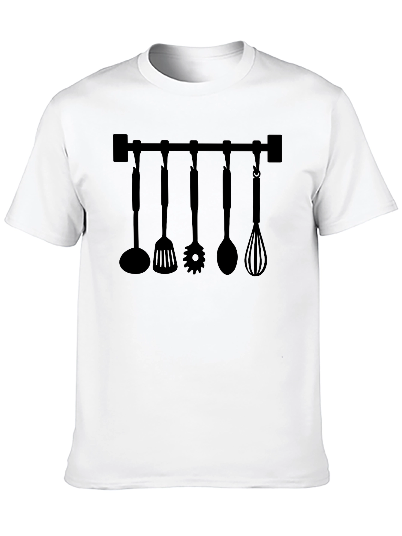 Chefs Kitchen Utensil Rack Graphic T-Shirt