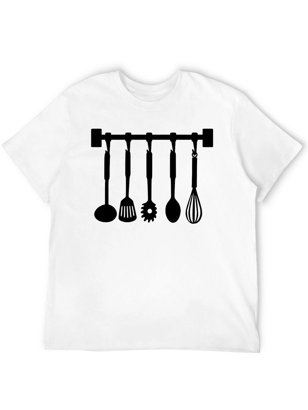 Chefs Kitchen Utensil Rack Graphic T-Shirt