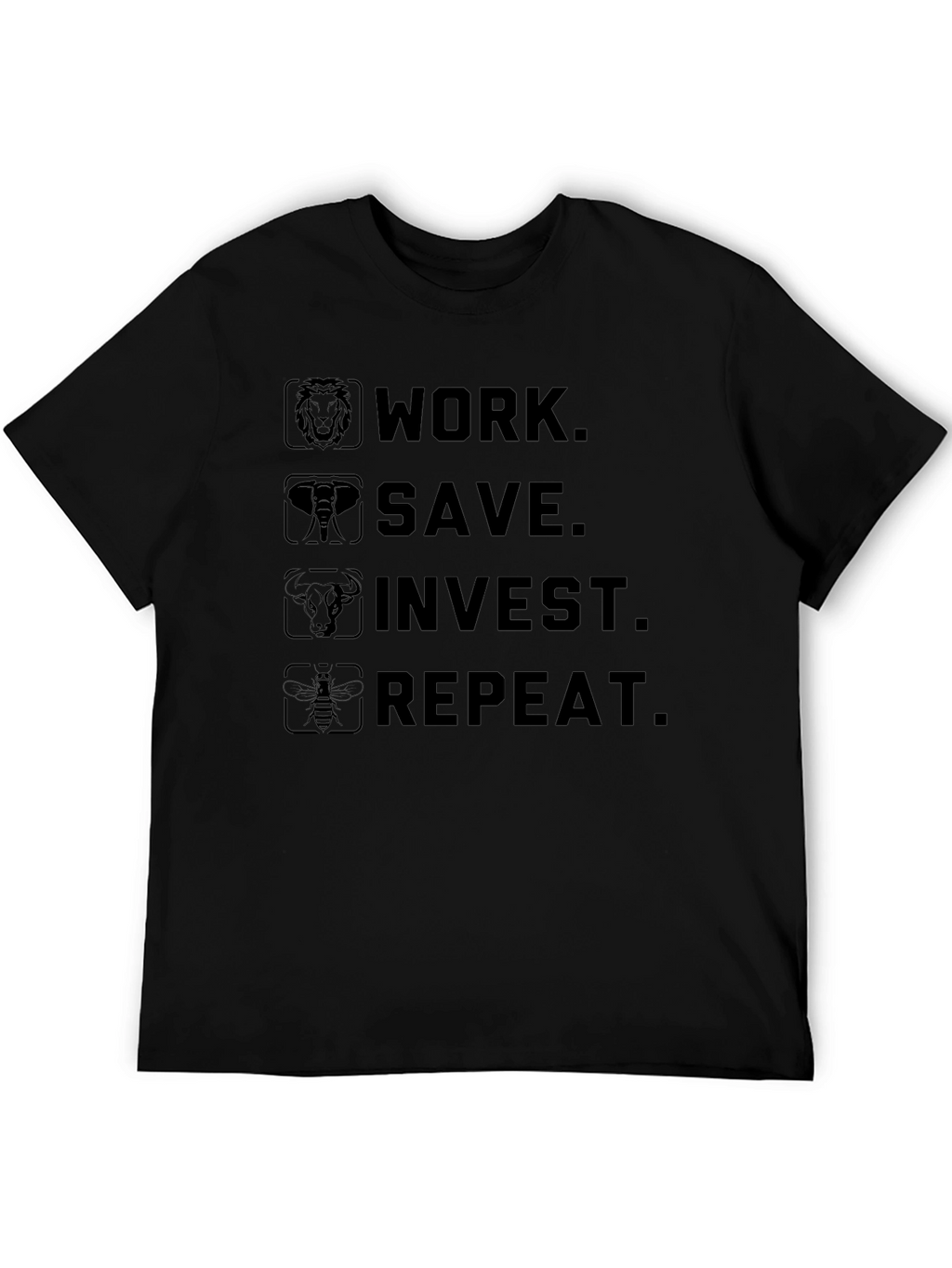 Work Save Invest Repeat Graphic Tee