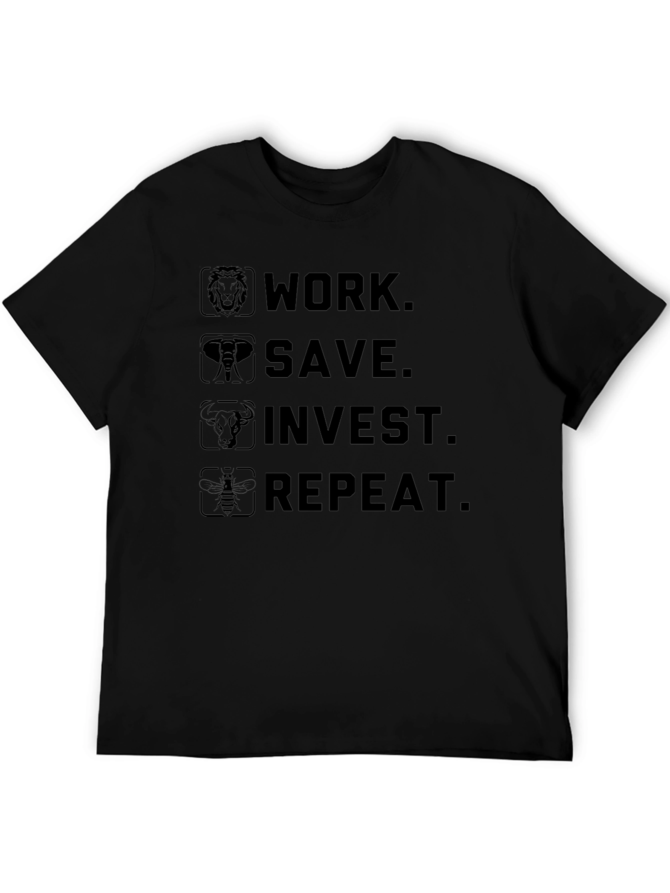 Work Save Invest Repeat Graphic Tee