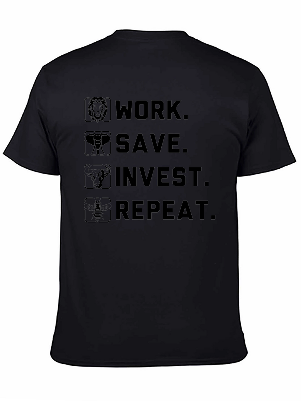 Work Save Invest Repeat Graphic Tee