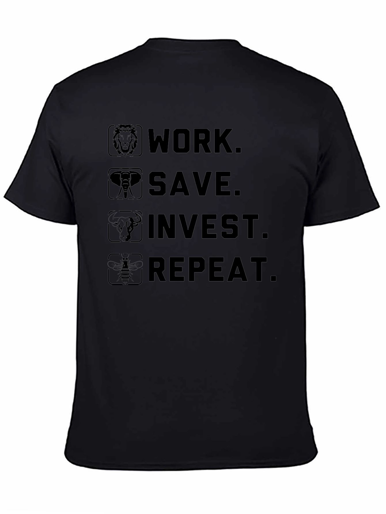Work Save Invest Repeat Graphic Tee