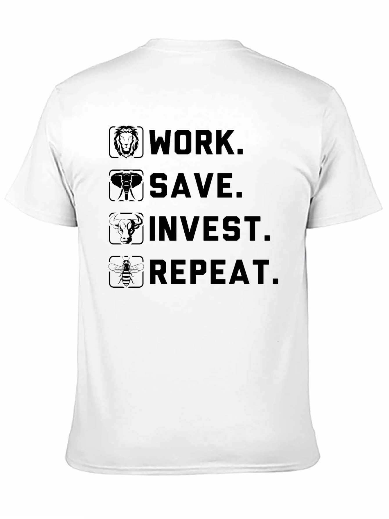 Work Save Invest Repeat Graphic Tee