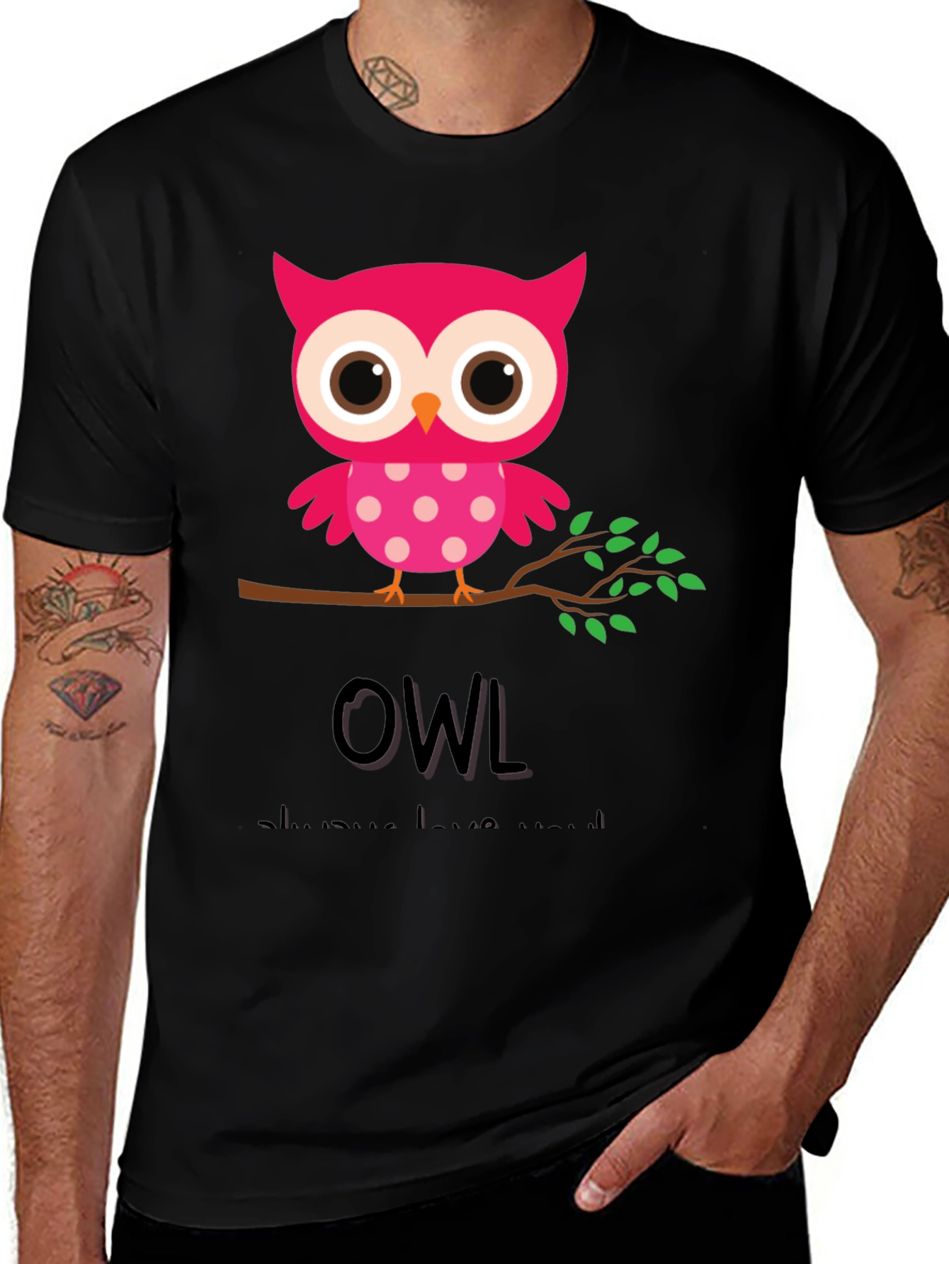 Cute Owl Graphic Tee - Always Love Yourself T-Shirt