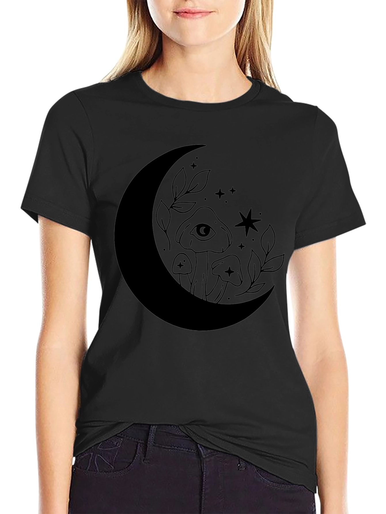 Mystic Moon Mushroom Graphic Tee
