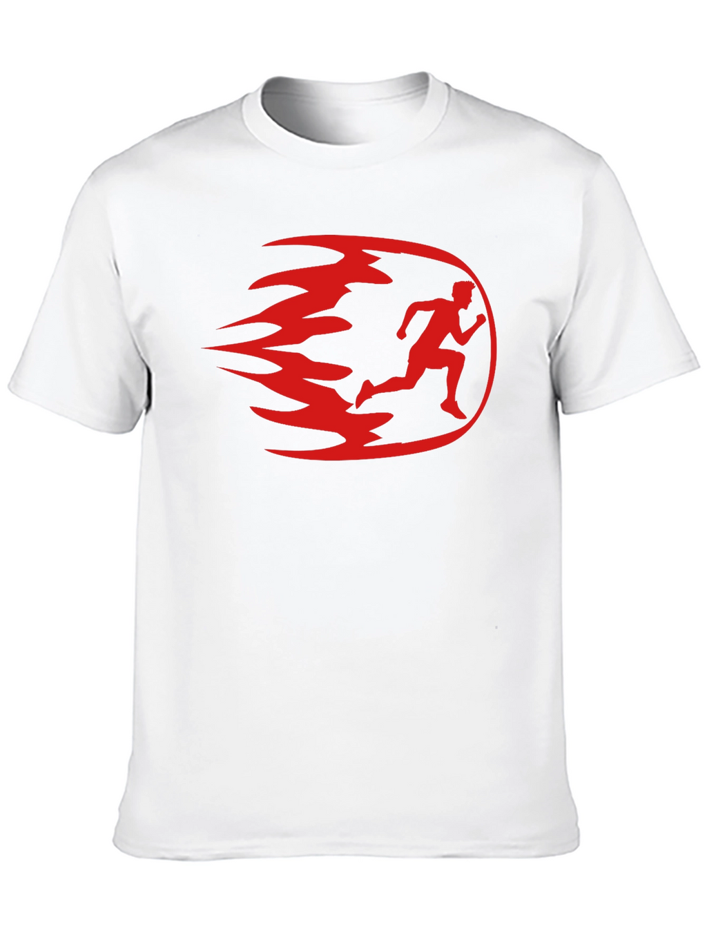 Mens Black Running Graphic T-Shirt