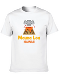 Mauna Loa Hawaii Volcano Graphic Tee - Black