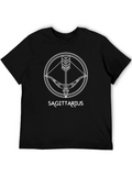 Sagittarius Zodiac T-Shirt - Black Graphic Tee