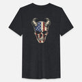 Horned Skull USA Flag Design