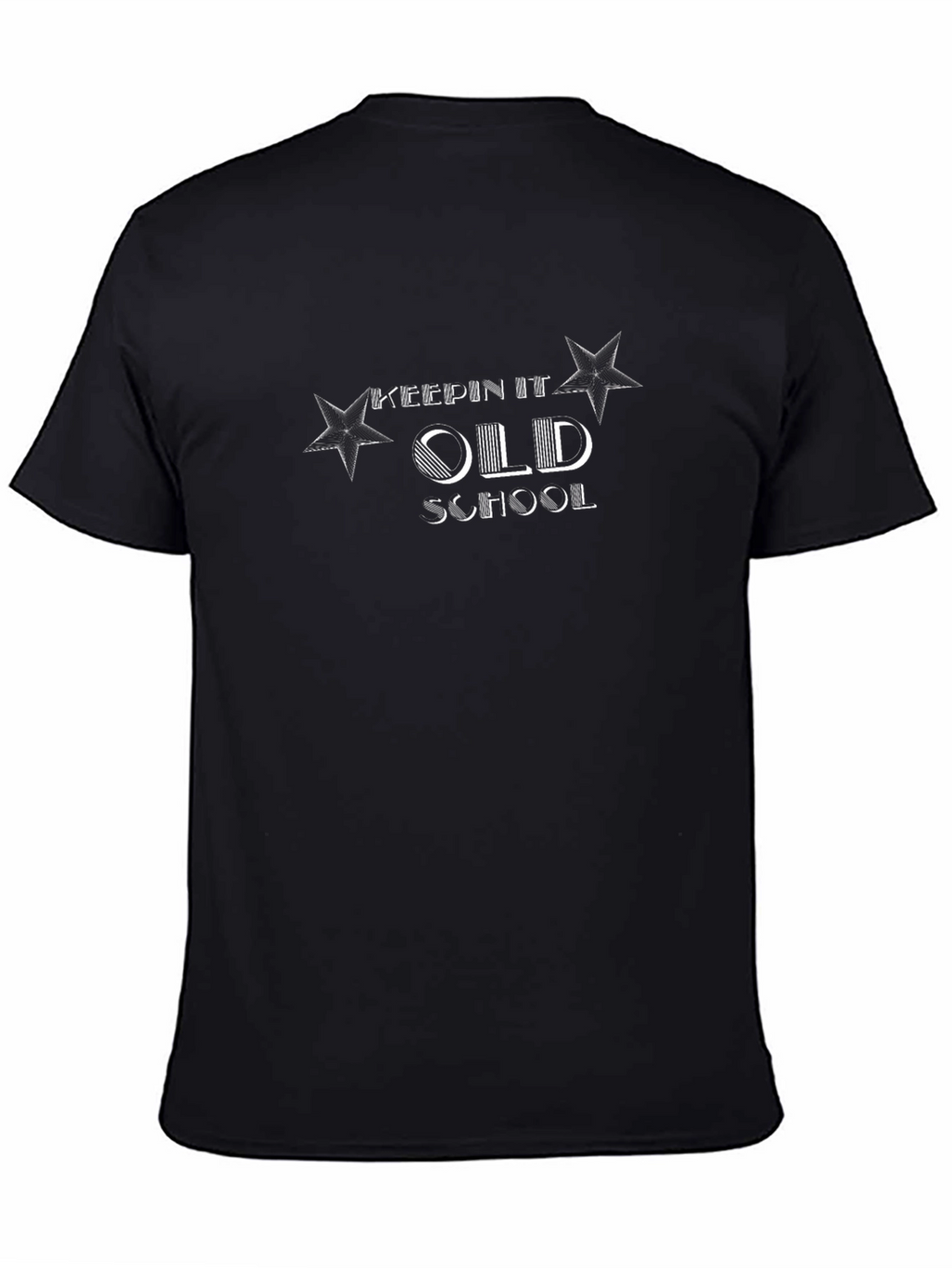 Keepin It Old School Black Graphic Tee