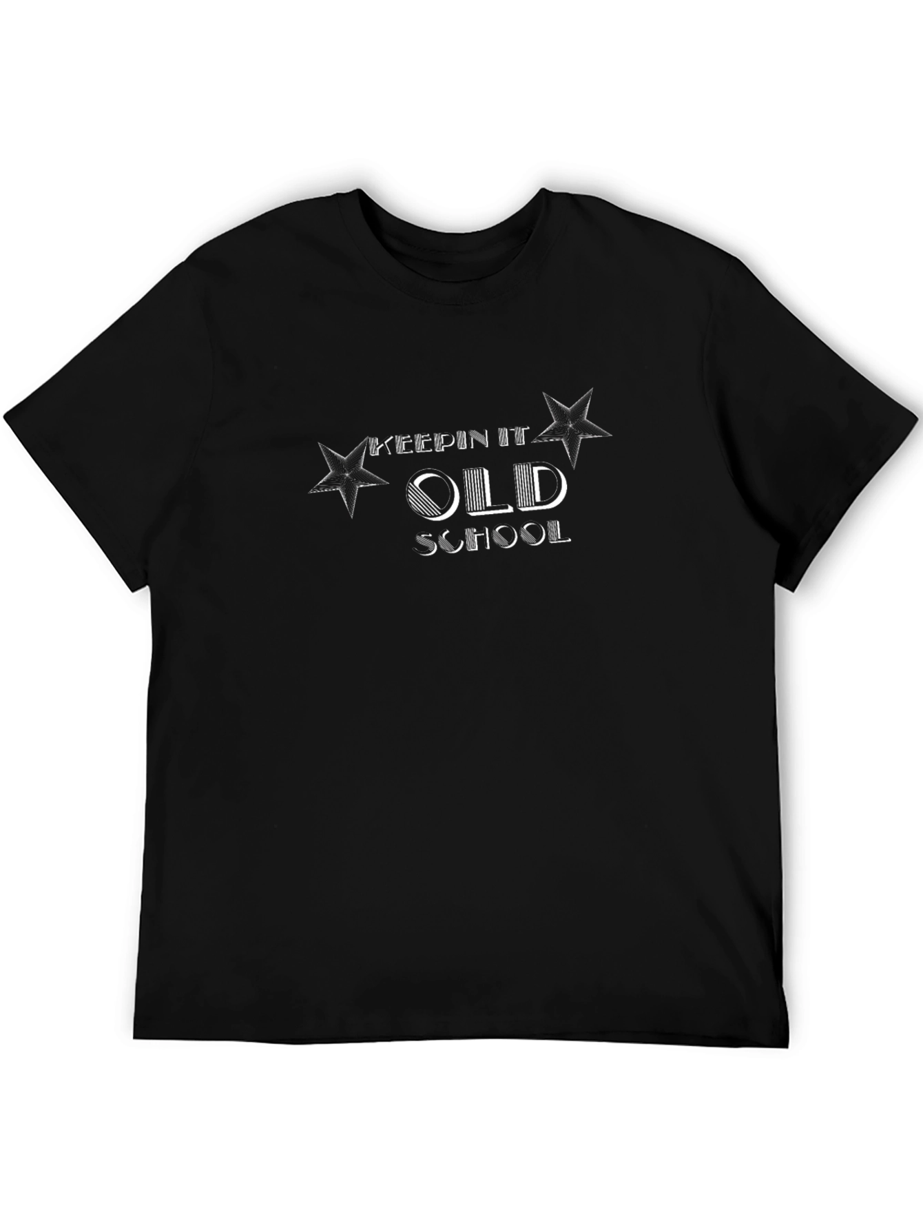 Keepin It Old School Black Graphic Tee