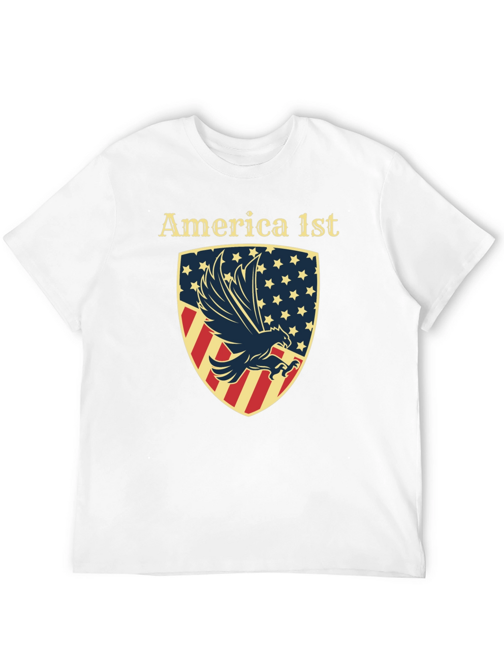 America First Eagle Shield Graphic T-Shirt