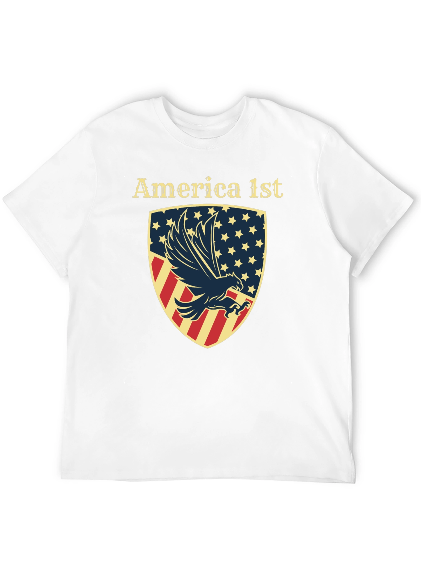 America First Eagle Shield Graphic T-Shirt