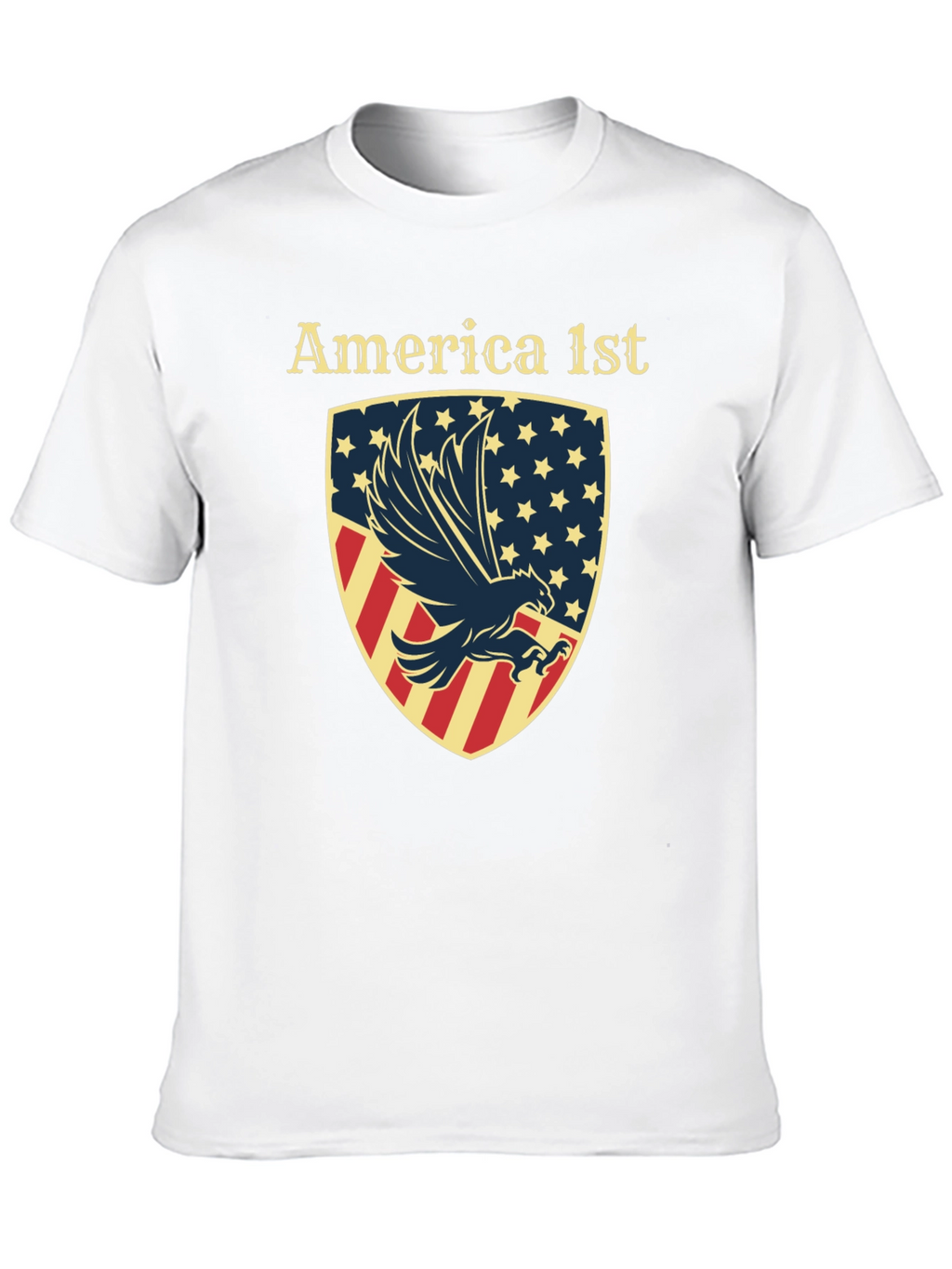 America First Eagle Shield Graphic T-Shirt