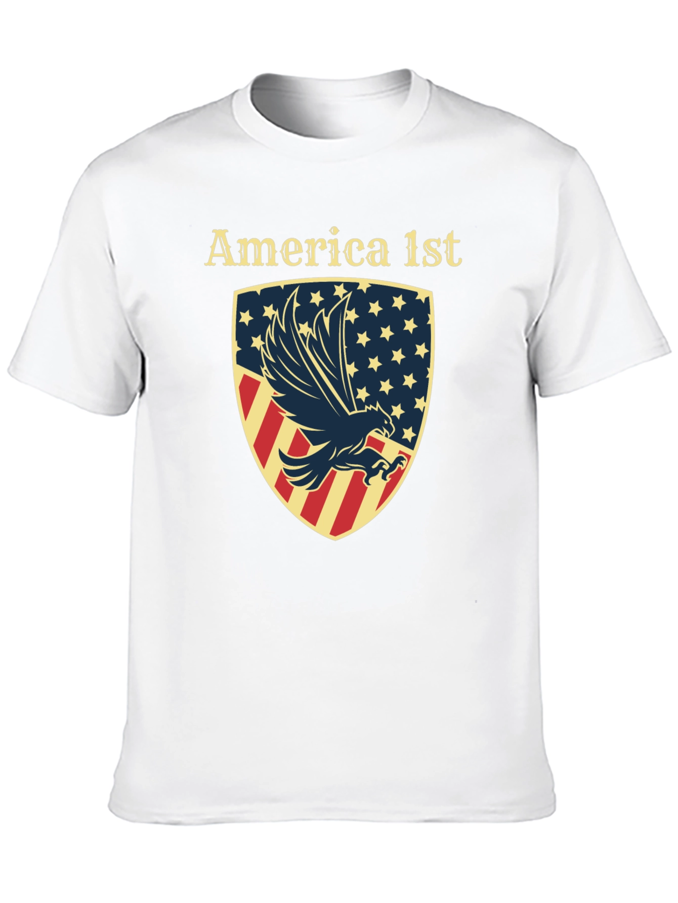 America First Eagle Shield Graphic T-Shirt