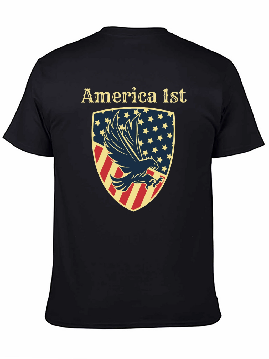 America First Eagle Shield Graphic T-Shirt