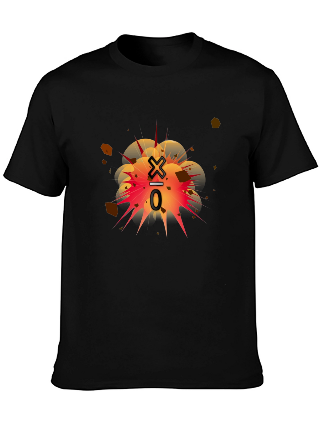 Exploding Division Black Graphic Tee