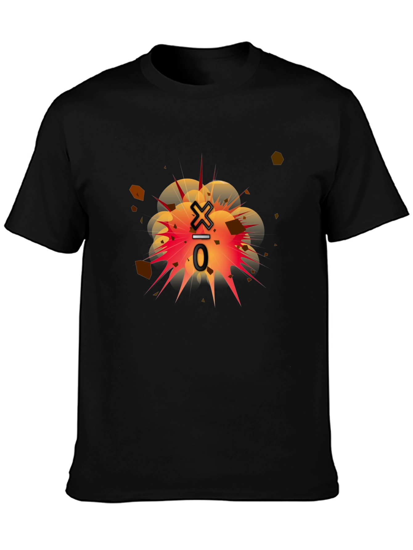 Exploding Division Black Graphic Tee